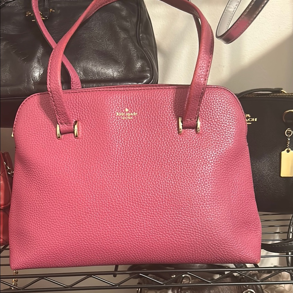 Kate Spade Pink Shoulder Bag Structured Design